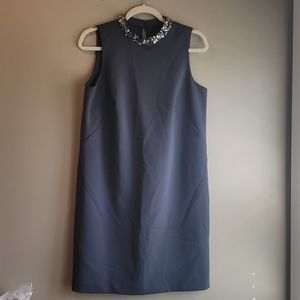 Ann Taylor Gray Sleeveless Party Dress Size 10P Women